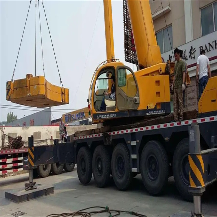 贵港当地吊车出租|机器吊装|75吨|工厂搬迁服务